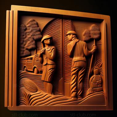 3D модель Игра в гольф на улице Всевышнего (STL)